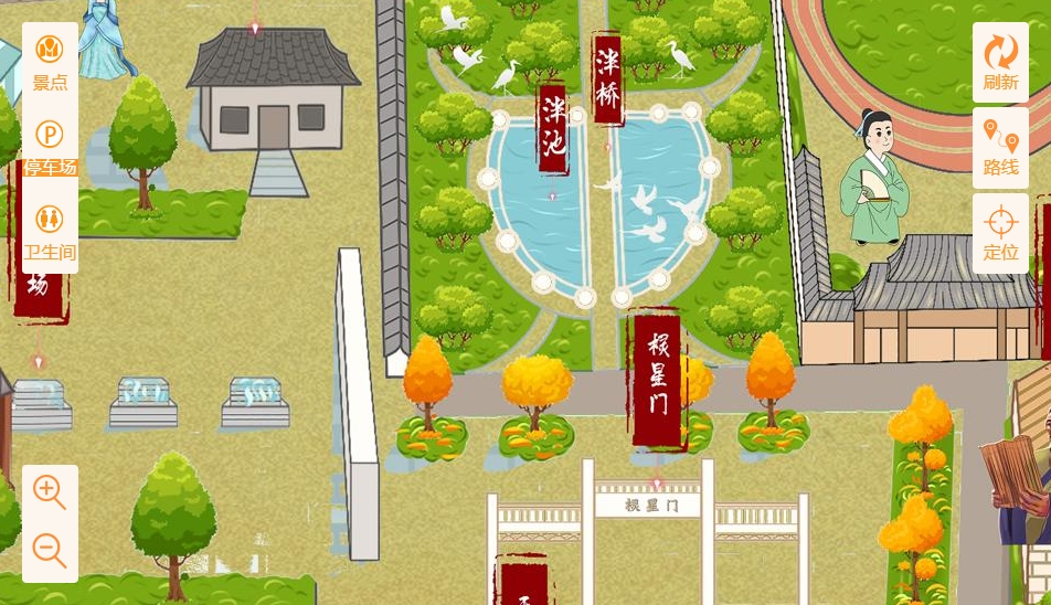 绥德手绘地图景区语音讲解导览系统：智慧景区建设的基石